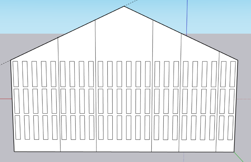 Fixed distorted panels in SketchUp