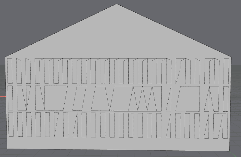 Distorted panels in Treble