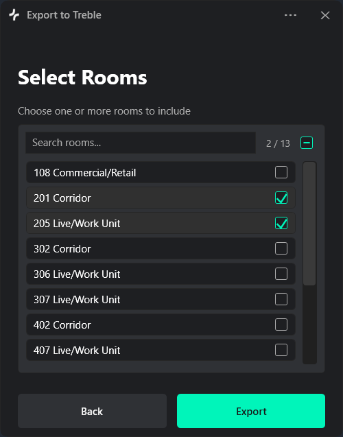 Room selection