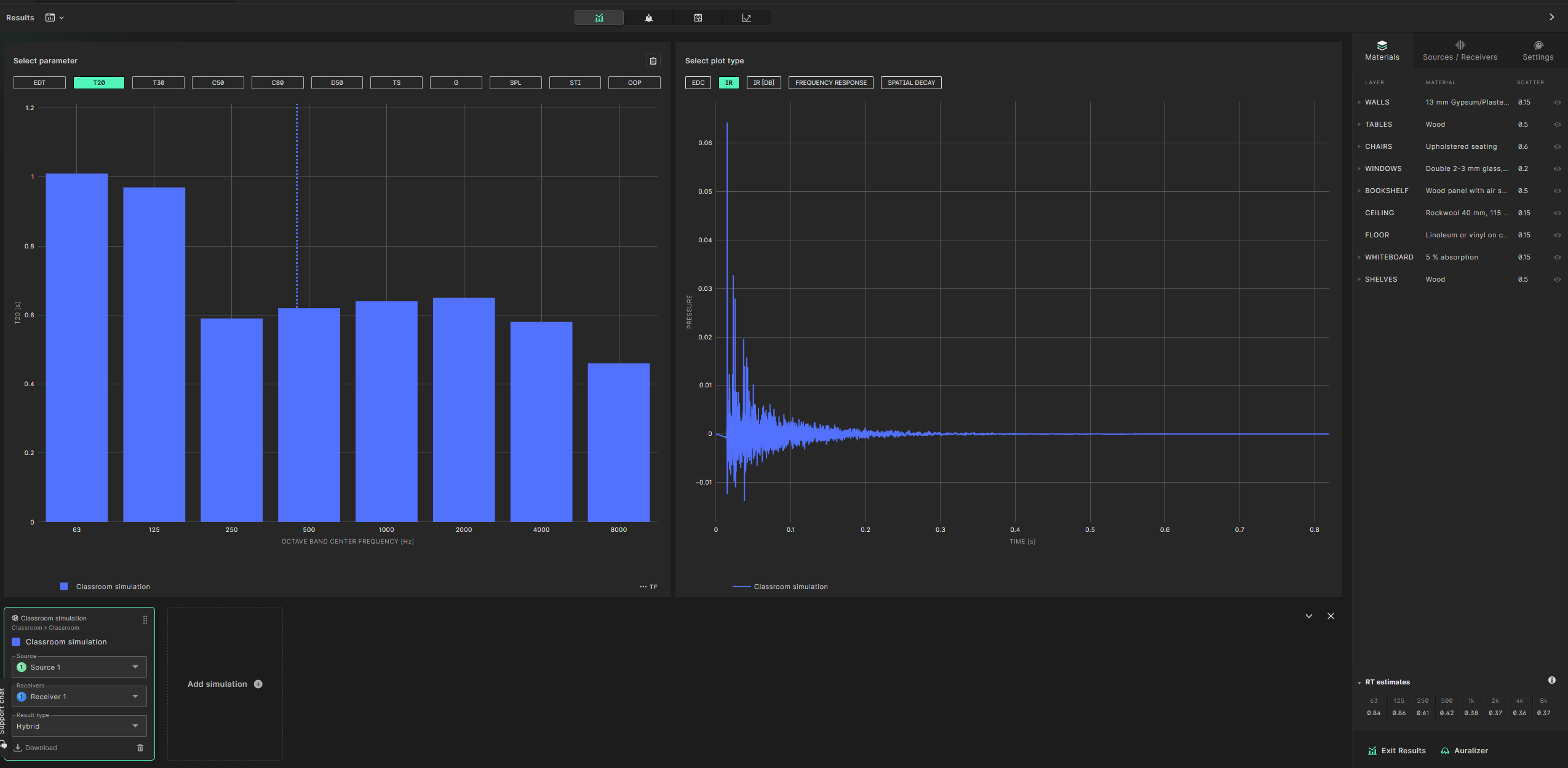 Results view - Report view