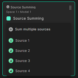 Sum multiple sources