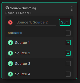 Sum sources