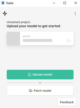 Plugin with Upload model button