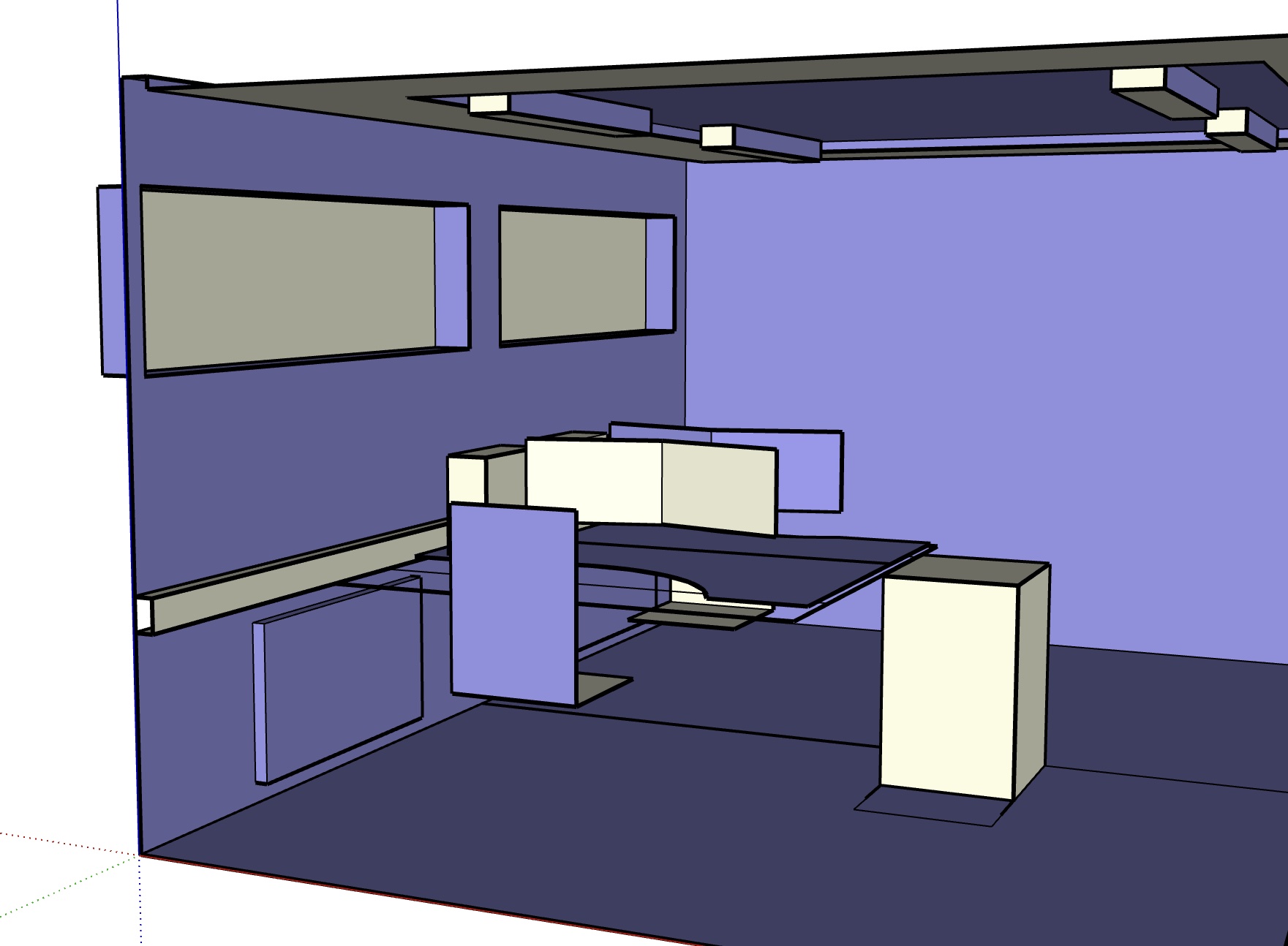 Model of office space