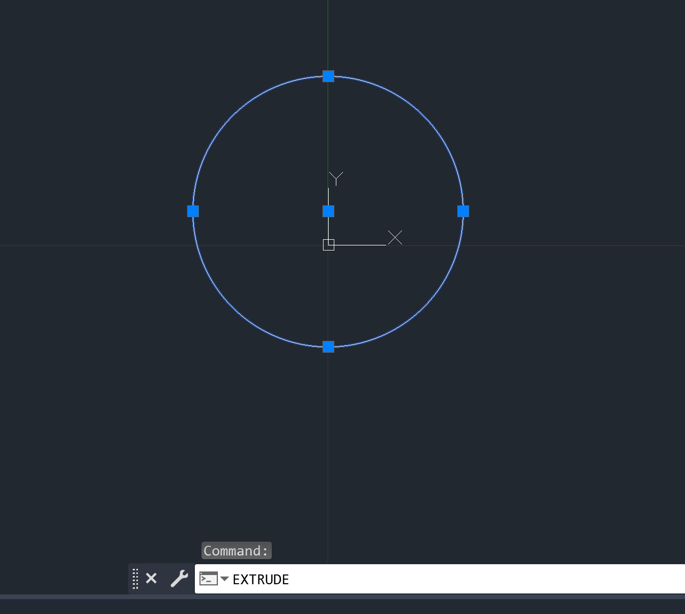 Extruding a Circle in Autocad