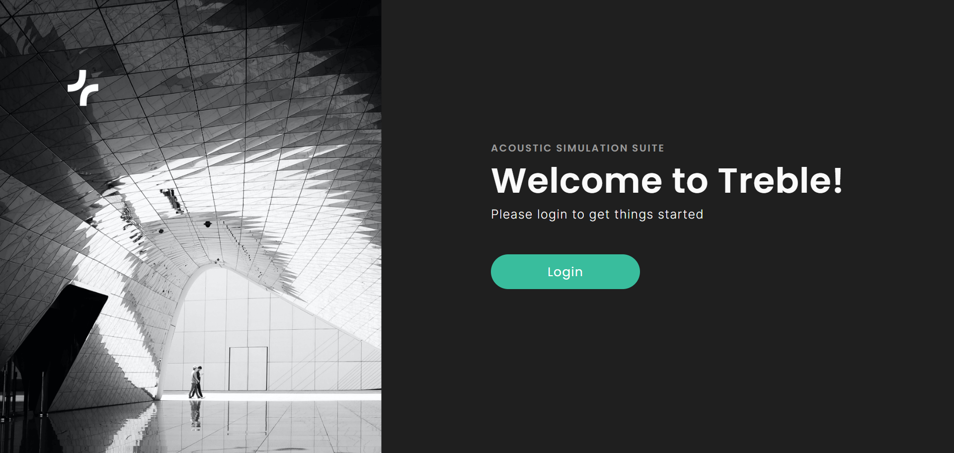 Web app welcome page