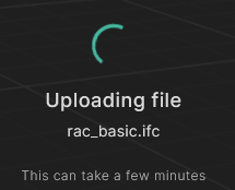 Uploading file spinner