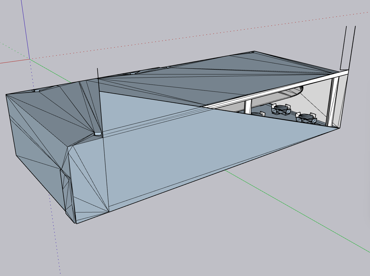 Fetching the model in Sketchup - 3D view