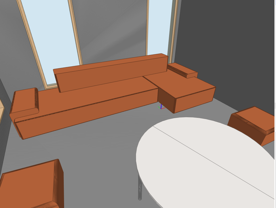 Original sofa geometry from the IFC file