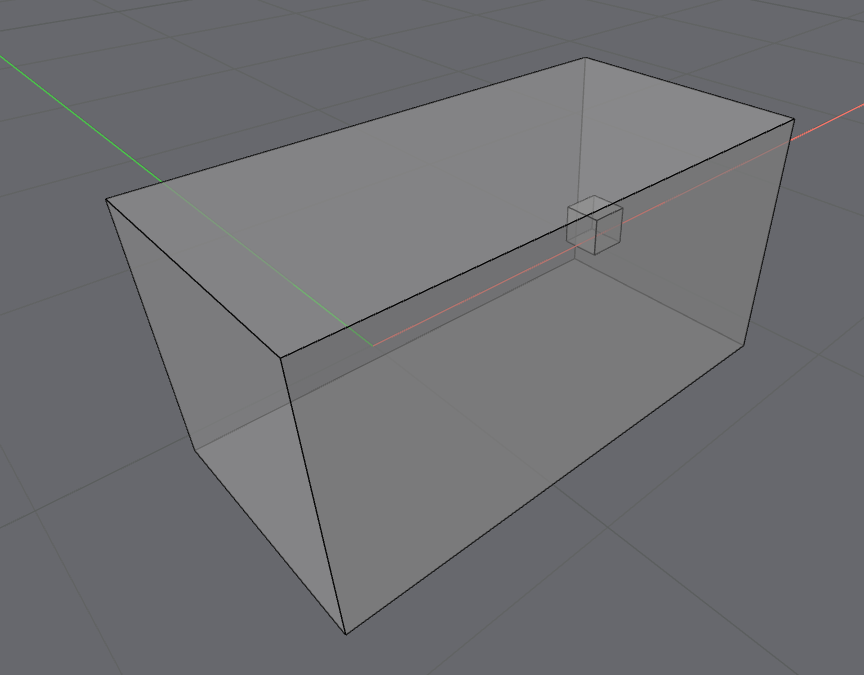 Picture of a box 1x1x2m with a box inside