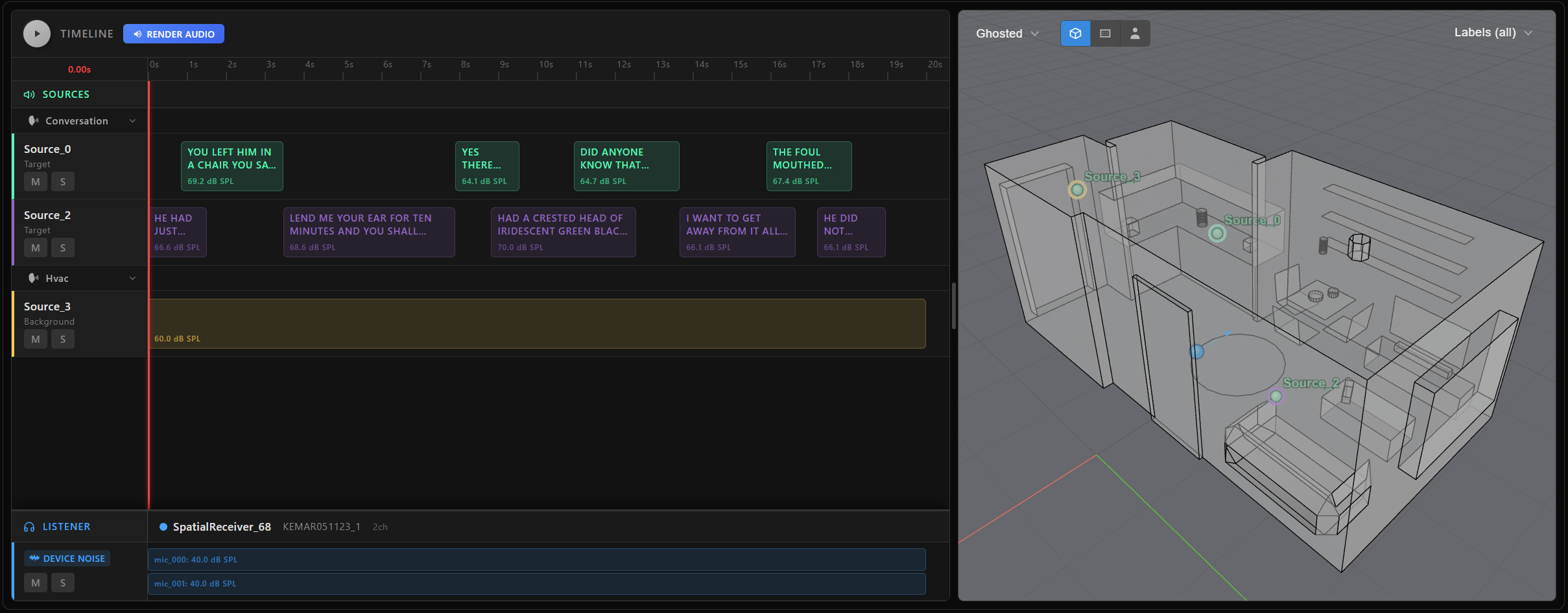 Visualization of a generated scene.