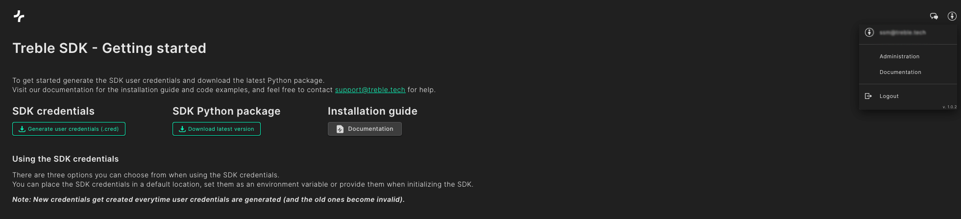 Access the Administration window.