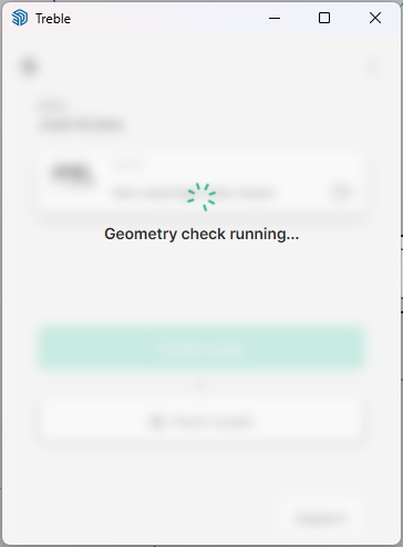 Plugin with geometry check running