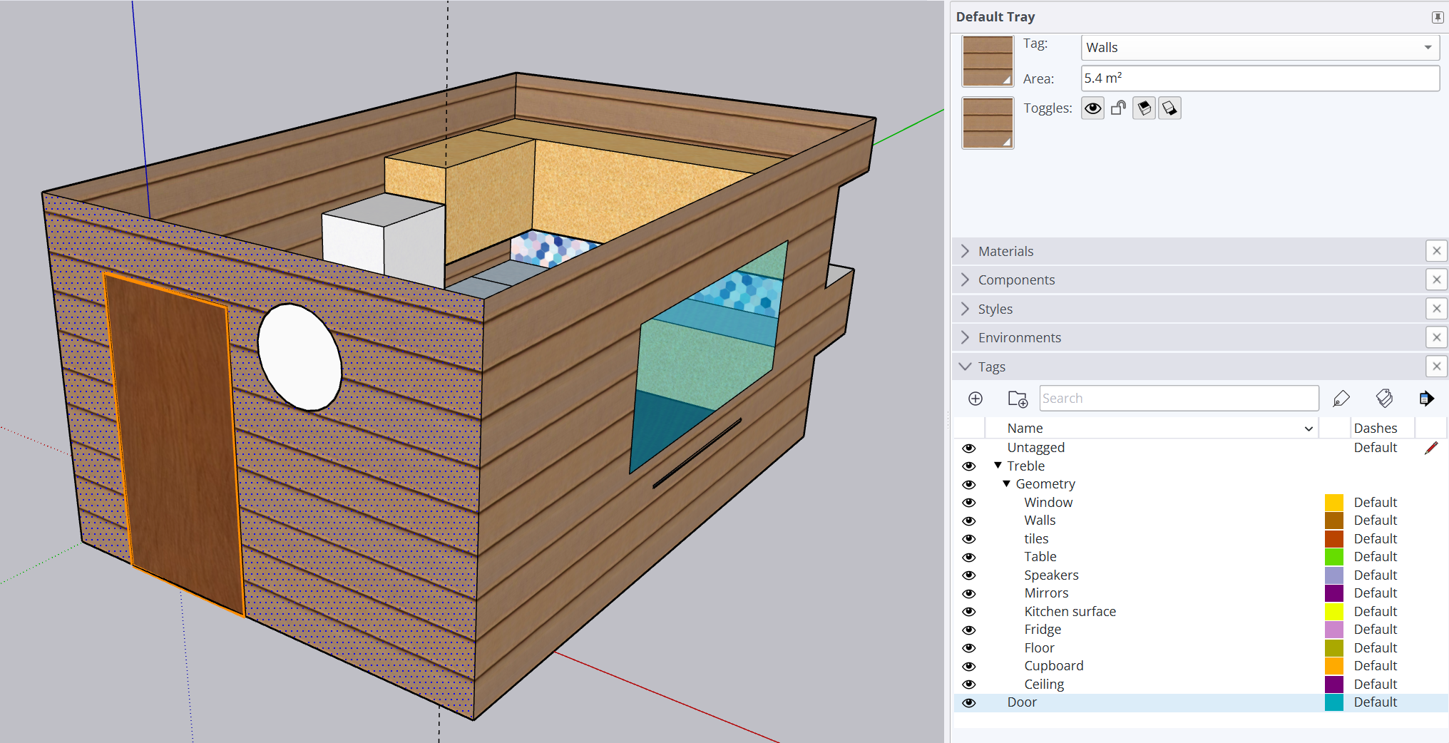 Feedback GW warning in SketchUp - excluded tag