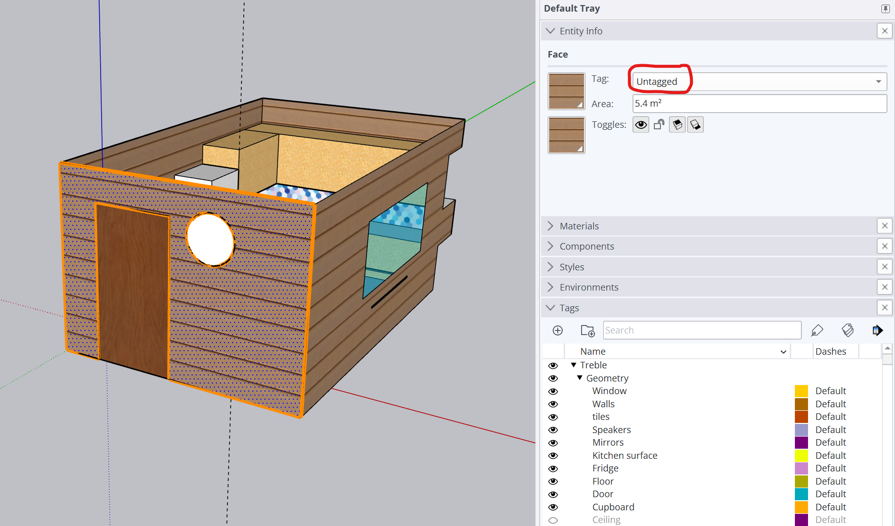 Feedback GW warning in SketchUp - untagged faces